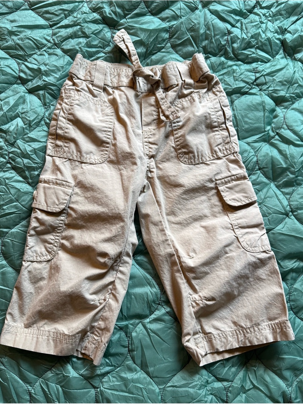 Old Navy Tan Cargo ankle pants